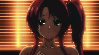 Redhead with Glasses in Anime Hentai on Hot Day