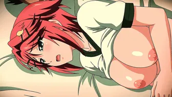 Curvy Redhead in Gym-Themed Hentai Video
