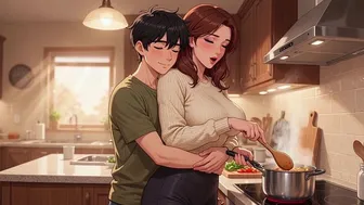 Stepson Returns from University to Stepmom