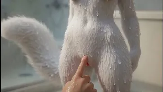 Furry Animation: Hello Kitty Shower Scene