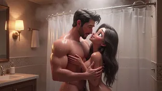 Stepdad Enters Shower in AI Generated Hentai Video