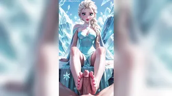 AI-Generated POV Cartoon of Elsa from Frozen