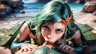 Outdoor Fantasy Scene with Rydia from Final Fantasy