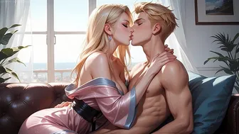 Blonde Wife's Secret Midday Affair with Neighbor