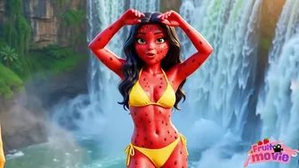 Micro Bikini Character in Anime Nature Scene