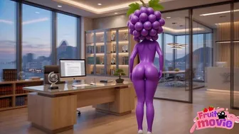 Secretary Uvete in Boss's Office Anime Animation