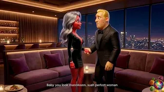 Animated MILF Moranguete in Restaurant POV Scene