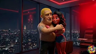 Moranguete and Batata Under Red Lights in a Motel