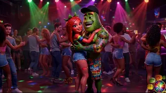 Moranguete at Baile Funk Party in Anime Animation
