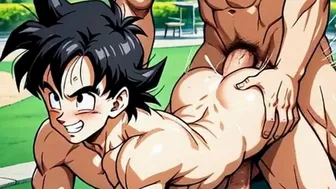 AI-Generated Vegeta Parody in Gay Anime Style
