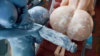 Asari's Passion in 3D Anime Animation