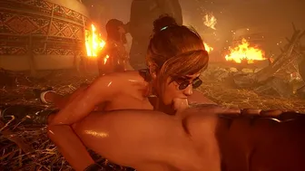 Lara Croft Cosplay in Hentai Anime Tomb Raider Style