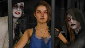 Resident Evil Hentai Cartoon with Dimitrescu and Jill Valentine