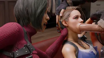 Resident Evil Hentai Parody with Jill Valentine and Ada Wong
