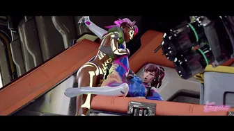 Overwatch Parody Animation with Futanari D.Va and Sombra