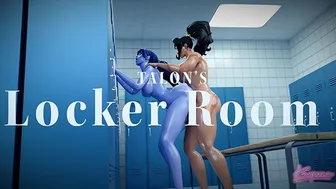 Overwatch Widowmaker and La Lupa in Locker Room