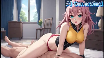 Hentai Video with Pink Hair and School Uniform