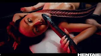 Rae Lil Black and Jia Lissa in 3D Hentai Monster Scene