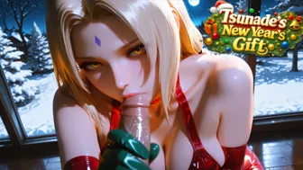 Tsunade and Naruto in 3D AI-Generated Hentai New Year Theme