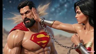 Superhero Parody in Wonder Woman Cartoon Animation