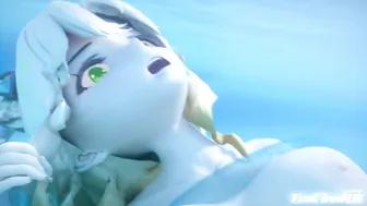 Genshin Impact Mualani and Xilonen in 3D Animation