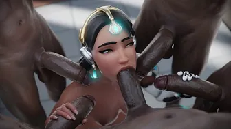 Symmetra in Animated 3D Overwatch Group Video