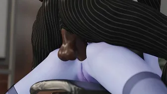 Widowmaker as Secretary in Overwatch 3D Animation