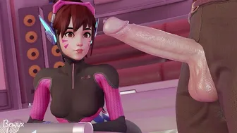 D.Va Karaoke Valentine Overwatch Animation