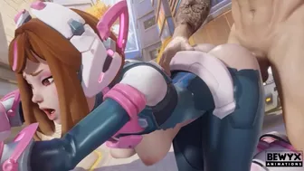 Juno Overwatch Cosplay in 3D Animation