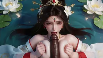 Chinese Ancient Costume Fairy Encounter Scene
