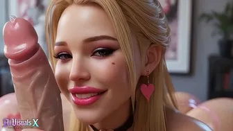 AI Animation of Tattooed Blonde MILF in POV Style
