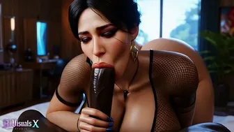AI Animation of Latina Wife in Interracial Scenario
