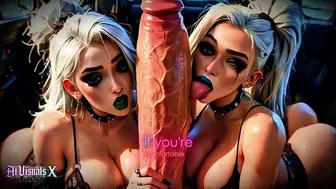AI Animated Video of Two Goth Women in POV Style