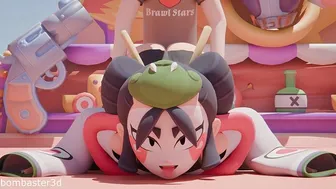 Kaze from Brawl Stars in 3D Blender Animation