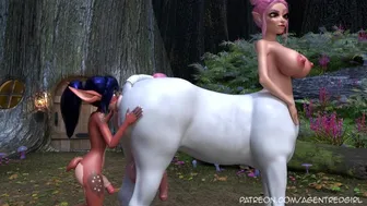 Centaur Things 3: Futanari Doe Visits Fira