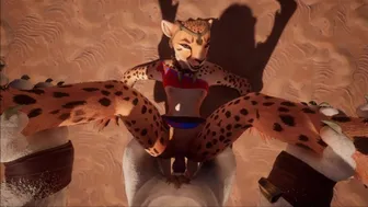 Furry Pair in Pillory Bondage POV