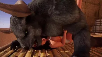 Furry King and Maid in Animated Video