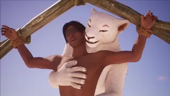 Furry BDSM Play in Anime Cartoon Style