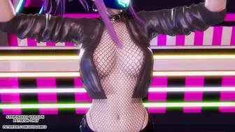 Ahri, Akali, Evelynn MMD Dance to BABYMONSTER FOREVER