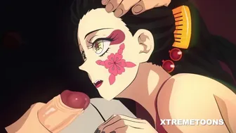 Muzan Kibutsuji and Daki in Demon Slayer