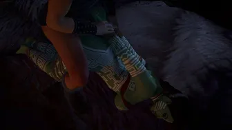 Tribal Orc Woman in a Tent