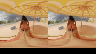 Ana Amari on the Beach