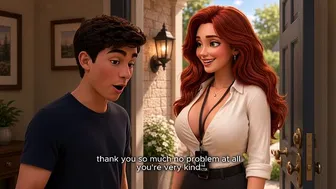 Redhead MILF and College Guy